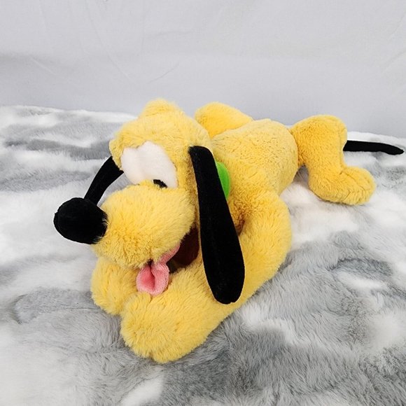 Authentic Disney Parks Pluto Dog Plush Stuffed Animal w/ Beans Beanie - 10" - Picture 1 of 9